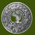 Chattan Clan Crest Thistle Round Stylish Pewter Clan Badge Plaid Brooch