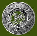 Crichton Clan Crest Thistle Round Stylish Pewter Clan Badge Plaid Brooch