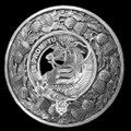 Dunbar Clan Crest Thistle Round Sterling Silver Clan Badge Plaid Brooch