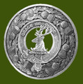 Forbes Clan Crest Thistle Round Stylish Pewter Clan Badge Plaid Brooch
