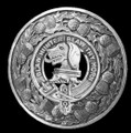 Forrester Clan Crest Thistle Round Sterling Silver Clan Badge Plaid Brooch