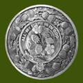 Fraser Of Saltoun Clan Crest Thistle Round Stylish Pewter Clan Badge Plaid Brooch