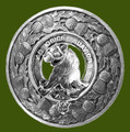 Galbraith Clan Crest Thistle Round Stylish Pewter Clan Badge Plaid Brooch