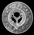 Gordon Clan Crest Thistle Round Sterling Silver Clan Badge Plaid Brooch