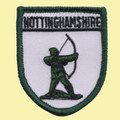 United Kingdom Nottinghamshire Shield Places Embroidered Cloth Patch Set x 3
