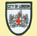 United Kingdom City Of London Shield Places Embroidered Cloth Patch Set x 3