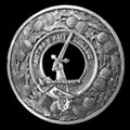 Gunn Clan Crest Thistle Round Sterling Silver Clan Badge Plaid Brooch