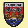 United Kingdom Cambridge Shield Places Embroidered Cloth Patch Set x 3