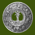 Henderson Clan Crest Thistle Round Stylish Pewter Clan Badge Plaid Brooch