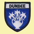 Scotland Dundee Shield Places Embroidered Cloth Patch Set x 3