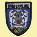 Scotland Dunfermline Shield Places Embroidered Cloth Patch Set x 3