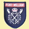 Scotland Fort William Shield Places Embroidered Cloth Patch Set x 3