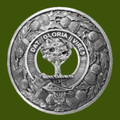 Hogg Clan Crest Thistle Round Stylish Pewter Clan Badge Plaid Brooch