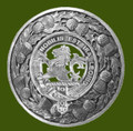 Inglis Clan Crest Thistle Round Stylish Pewter Clan Badge Plaid Brooch