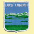 Scotland Loch Lomond Shield Places Embroidered Cloth Patch Set x 3