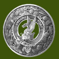Lindsay Clan Crest Thistle Round Stylish Pewter Clan Badge Plaid Brooch