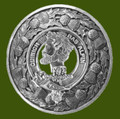MacAlpine Clan Crest Thistle Round Stylish Pewter Clan Badge Plaid Brooch