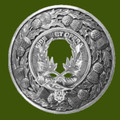 MacArthur Clan Crest Thistle Round Stylish Pewter Clan Badge Plaid Brooch