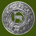MacCorquodale Clan Crest Thistle Round Stylish Pewter Clan Badge Plaid Brooch
