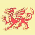Welsh Dragon Mythical Figure Enamel Badge Lapel Pin Set x 3