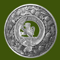 MacDuff Clan Crest Thistle Round Stylish Pewter Clan Badge Plaid Brooch