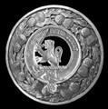 MacDuff Clan Crest Thistle Round Sterling Silver Clan Badge Plaid Brooch