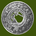 MacFadyen Clan Crest Thistle Round Stylish Pewter Clan Badge Plaid Brooch
