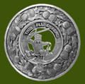 MacFarlane Clan Crest Thistle Round Stylish Pewter Clan Badge Plaid Brooch