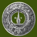Mackay Clan Crest Thistle Round Stylish Pewter Clan Badge Plaid Brooch