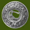 MacKellar Clan Crest Thistle Round Stylish Pewter Clan Badge Plaid Brooch