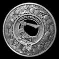 MacKellar Clan Crest Thistle Round Sterling Silver Clan Badge Plaid Brooch