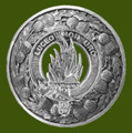 MacKenzie Clan Crest Thistle Round Stylish Pewter Clan Badge Plaid Brooch