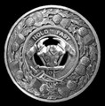 MacLeod Of Harris Clan Crest Thistle Round Sterling Silver Clan Badge Plaid Brooch