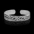 Celtic Knotwork Antiqued Sterling Silver Bangle Bracelet