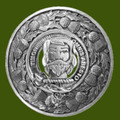 MacNab Clan Crest Thistle Round Stylish Pewter Clan Badge Plaid Brooch