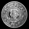 MacNab Clan Crest Thistle Round Sterling Silver Clan Badge Plaid Brooch