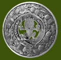 Maitland Clan Crest Thistle Round Stylish Pewter Clan Badge Plaid Brooch