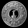 Matheson Clan Crest Thistle Round Sterling Silver Clan Badge Plaid Brooch