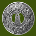 Middleton Clan Crest Thistle Round Stylish Pewter Clan Badge Plaid Brooch