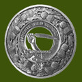 Mitchell Clan Crest Thistle Round Stylish Pewter Clan Badge Plaid Brooch