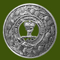 Robertson Clan Crest Thistle Round Stylish Pewter Clan Badge Plaid Brooch