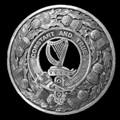 Rose Clan Crest Thistle Round Sterling Silver Clan Badge Plaid Brooch