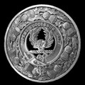 Ross Clan Crest Thistle Round Sterling Silver Clan Badge Plaid Brooch