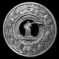 Scrimgeour Clan Crest Thistle Round Sterling Silver Clan Badge Plaid Brooch
