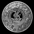 Seton Clan Crest Thistle Round Sterling Silver Clan Badge Plaid Brooch