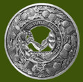 Skene Clan Crest Thistle Round Stylish Pewter Clan Badge Plaid Brooch