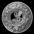Stewart Clan Crest Thistle Round Sterling Silver Clan Badge Plaid Brooch