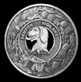Wilson Clan Crest Thistle Round Sterling Silver Clan Badge Plaid Brooch