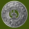Bannerman Clan Crest Thistle Round Stylish Pewter Clan Badge Plaid Brooch