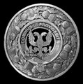 Boyle Clan Crest Thistle Round Sterling Silver Clan Badge Plaid Brooch